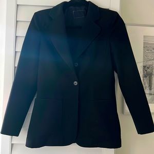 Casual black wool blend blazer size small